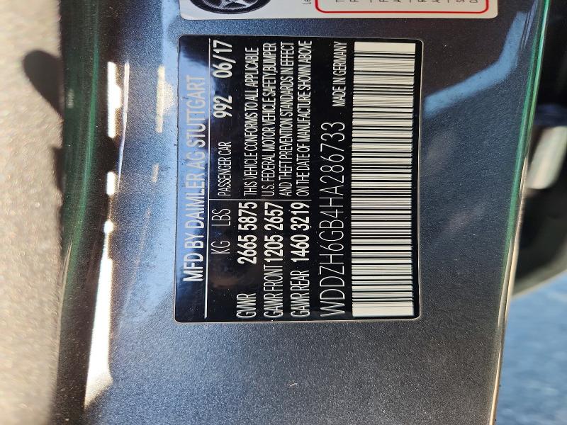49244636 :رقم المزاد ، WDDZH6GB4HA286733 vin ، 2017 Mercedes-benz E مزاد بيع