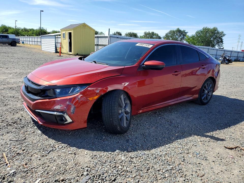 49681936 :رقم المزاد ، 19XFC1F31KE210142 vin ، 2019 Honda Civic مزاد بيع