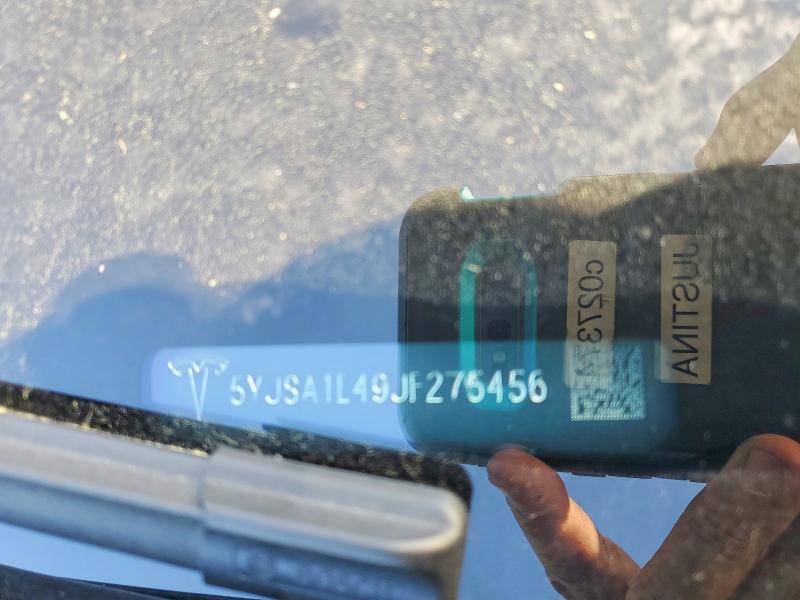 49145056 :رقم المزاد ، 5YJSA1E49JF275456 vin ، 2018 Tesla Model S مزاد بيع