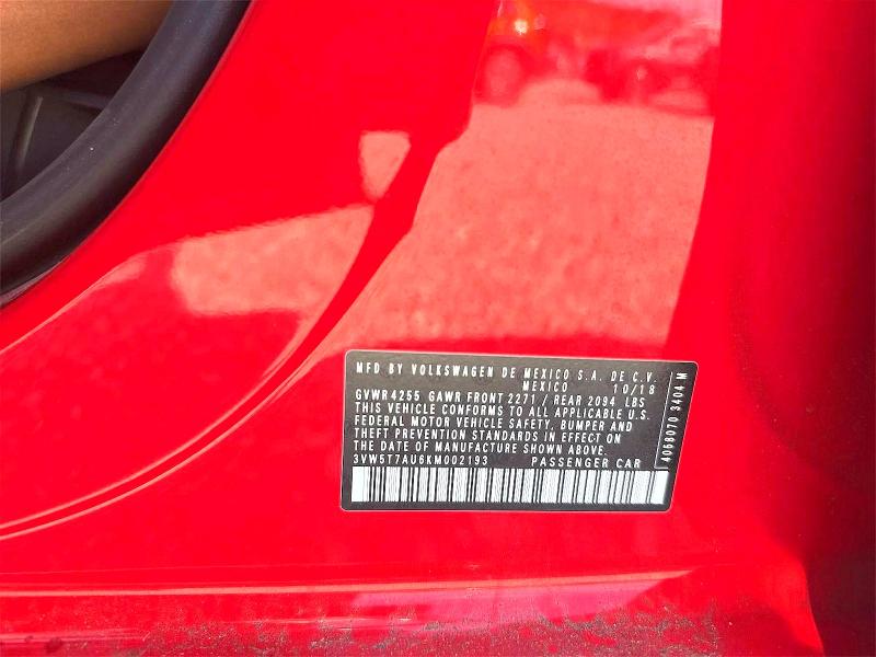Продаж на аукціоні авто 2019 Volkswagen Gti, vin: 3VW5T7AU6KM002193, номер лоту: 51468666