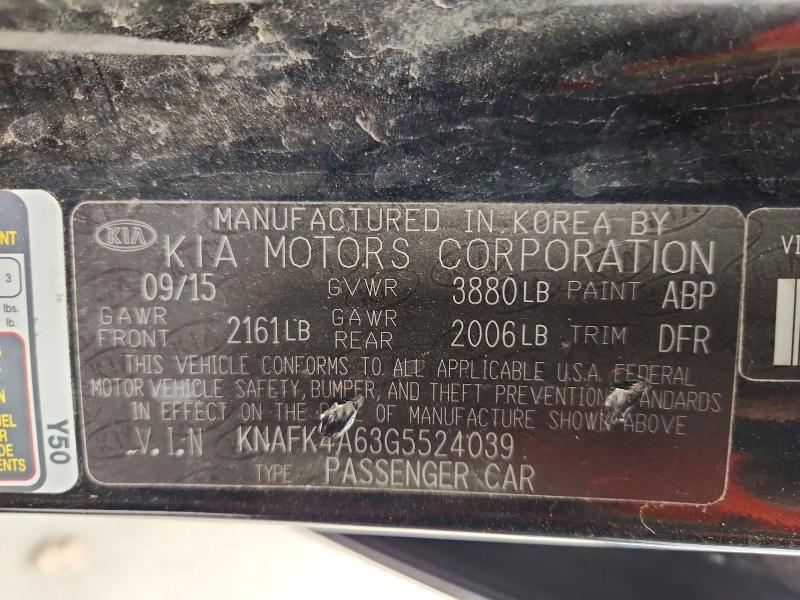 Продаж на аукціоні авто 2016 Kia Forte, vin: KNAFK4A63G5524039, номер лоту: 51591016