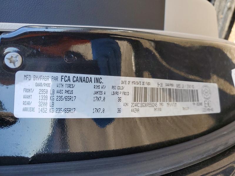 Aukcja sprzedaży 2019 Chrysler Pacifica, vin: 2C4RC1BG3KR556245, numer aukcji: 50883236
