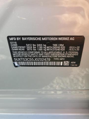 Продажа на аукционе авто 2018 Bmw X3, vin: 5UXTS3C55J0Z02479, номер лота: 49992616