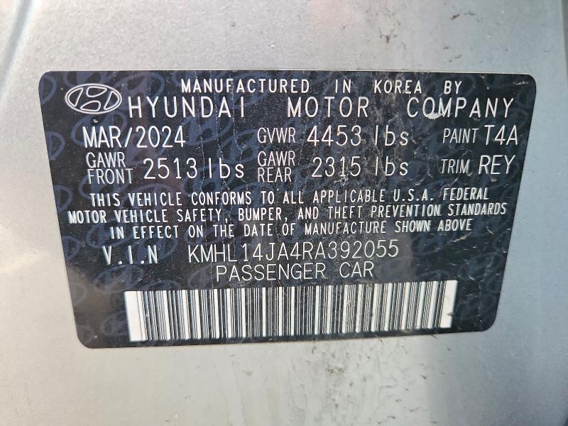 Aukcja sprzedaży 2024 Hyundai Sonata, vin: KMHL14JA4RA392055, numer aukcji: 50732336