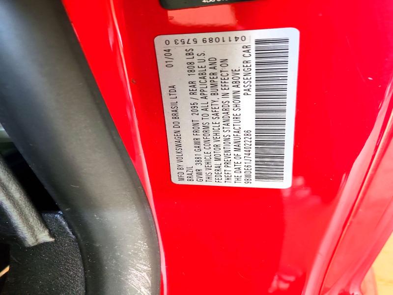 Aukcja sprzedaży 2004 Volkswagen Gti, vin: 9BWDE61J744022286, numer aukcji: 50789296