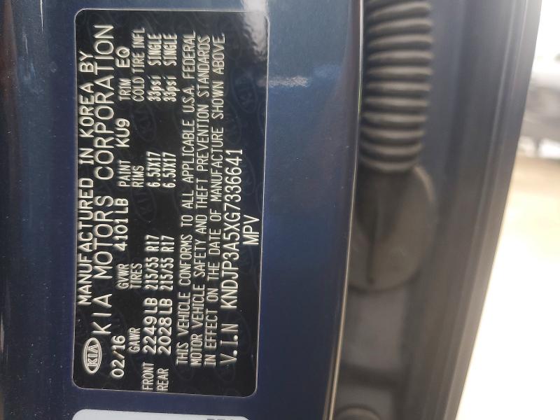 50438046 :رقم المزاد ، KNDJP3A5XG7336641 vin ، 2016 Kia Soul مزاد بيع