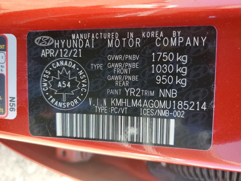 Aukcja sprzedaży 2021 Hyundai Elantra, vin: KMHLM4AG0MU185214, numer aukcji: 50837626