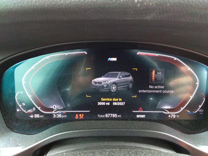 49409006 :رقم المزاد ، 5UX43DP0XN9N17815 vin ، 2022 Bmw X3 مزاد بيع