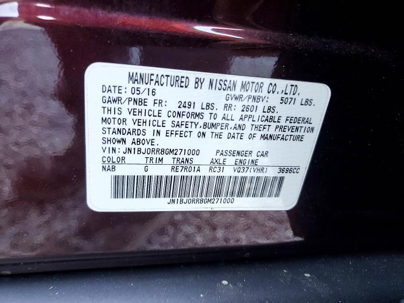 Aukcja sprzedaży 2016 Infiniti Qx50, vin: JN1BJ0RR8GM271000, numer aukcji: 50449916