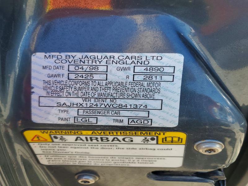 Продажа на аукционе авто 1998 Jaguar Xj8, vin: SAJHX1247WC841374, номер лота: 51876646