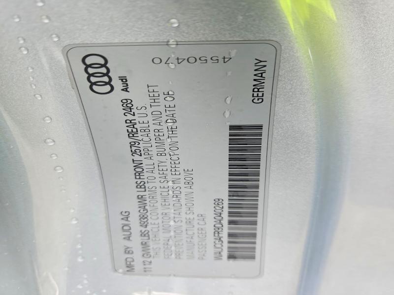 Aukcja sprzedaży 2013 Audi S5, vin: WAUCGAFR9DA040269, numer aukcji: 49894996