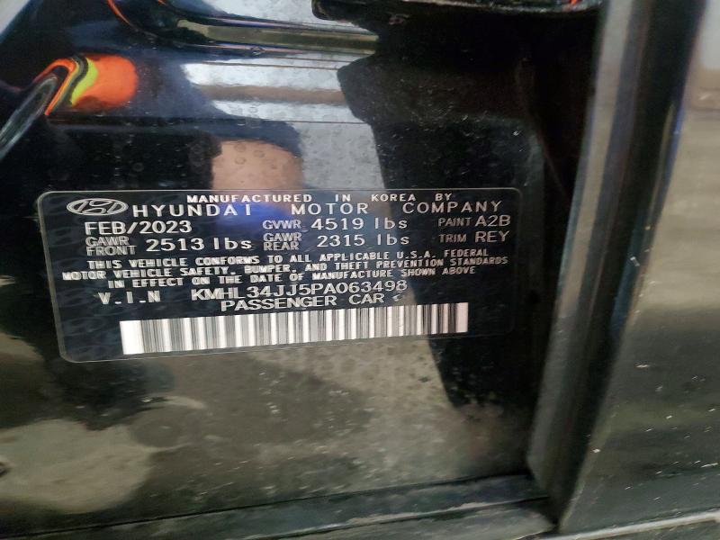2023 Hyundai Sonata Hybrid მანქანა იყიდება აუქციონზე, vin: KMHL34JJ5PA063498, აუქციონის ნომერი: 50614816