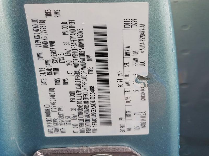 Продаж на аукціоні авто 2013 Ford Escape, vin: 1FMCU9GX5DUD55488, номер лоту: 50624946