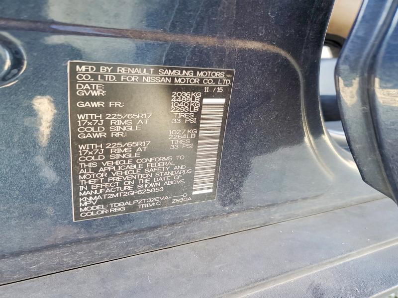Продаж на аукціоні авто 2016 Nissan Rogue, vin: KNMAT2MT2GP625853, номер лоту: 49984186
