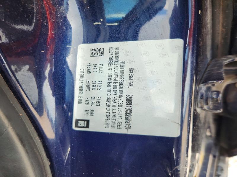 Продаж на аукціоні авто 2016 Buick Verano, vin: 1G4PW5SKXG4180823, номер лоту: 49460886