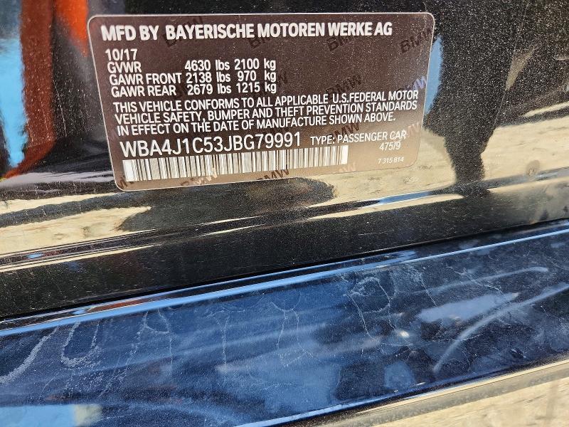 Продаж на аукціоні авто 2018 Bmw 430i, vin: WBA4J1C53JBG79991, номер лоту: 49513836