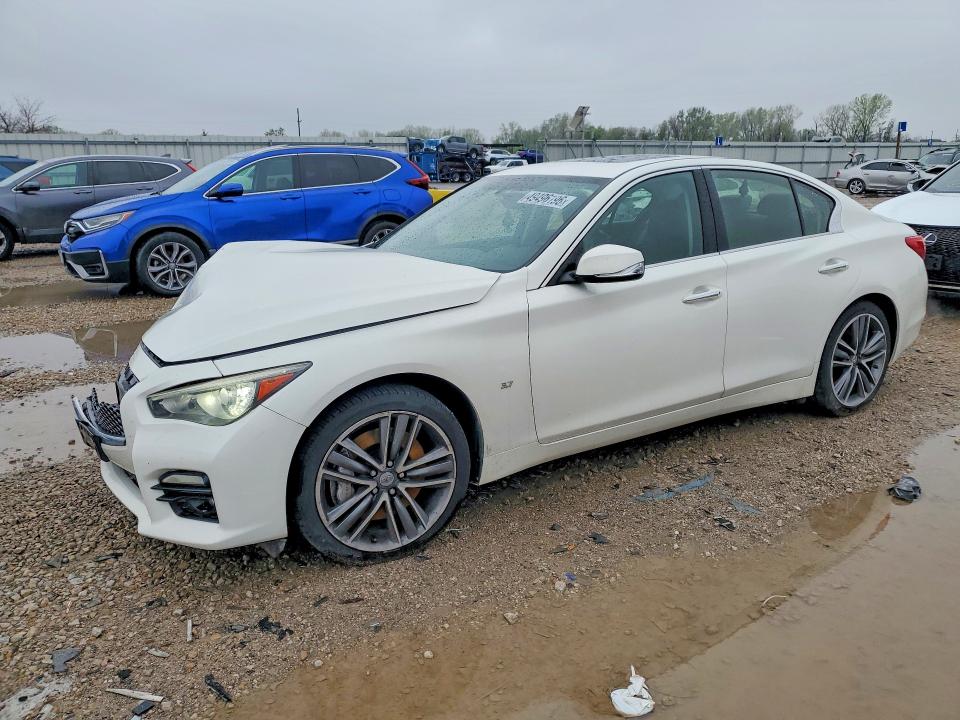 2014 Infiniti Q50 მანქანა იყიდება აუქციონზე, vin: JN1BV7AR4EM698695, აუქციონის ნომერი: 49496196