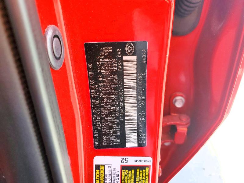 2025 Toyota Camry მანქანა იყიდება აუქციონზე, vin: 4T1DAACK9SU094470, აუქციონის ნომერი: 48127916