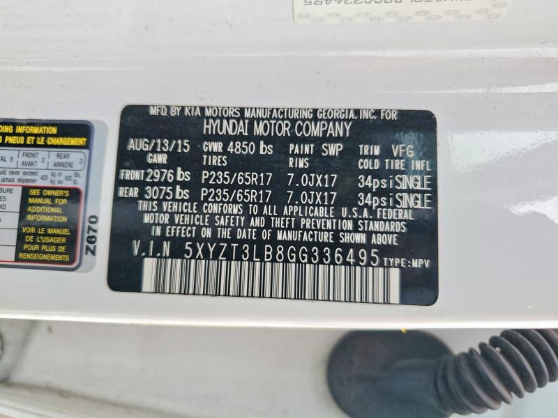 Aukcja sprzedaży 2016 Hyundai Santa Fe Sport, vin: 5XYZT3LB8GG336495, numer aukcji: 51615426