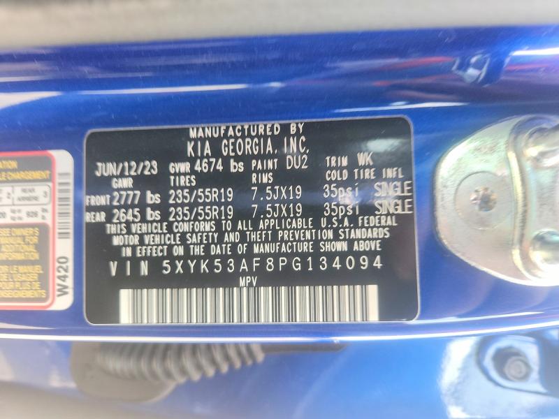 48897406 :رقم المزاد ، 5XYK53AF8PG134094 vin ، 2023 Kia Sportage مزاد بيع