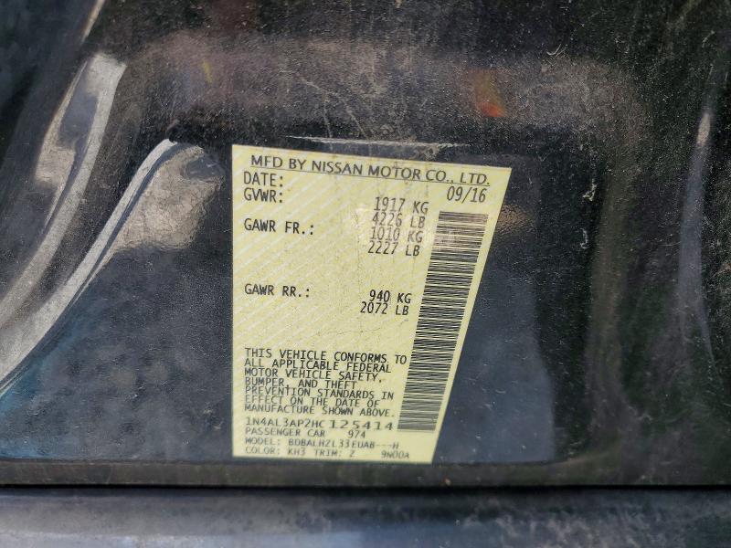 Aukcja sprzedaży 2017 Nissan Altima, vin: 1N4AL3AP2HC125414, numer aukcji: 51158146