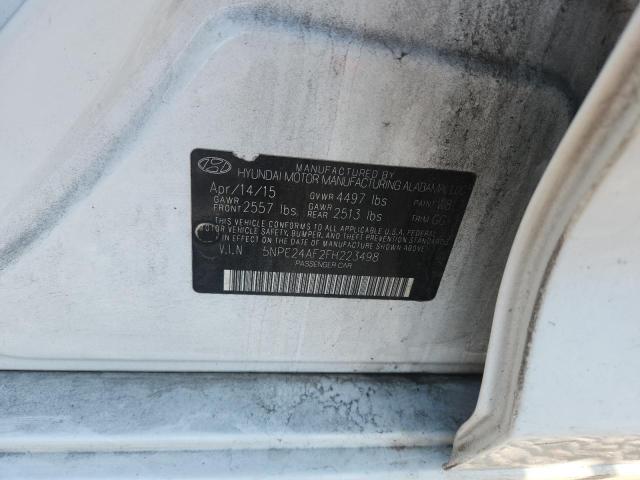 49911396 :رقم المزاد ، 5NPE24AF2FH223498 vin ، 2015 Hyundai Sonata مزاد بيع