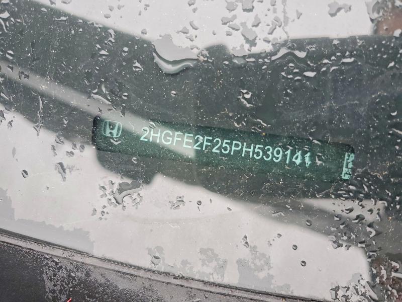 2023 Honda Civic მანქანა იყიდება აუქციონზე, vin: 2HGFE2F25PH539141, აუქციონის ნომერი: 48419506