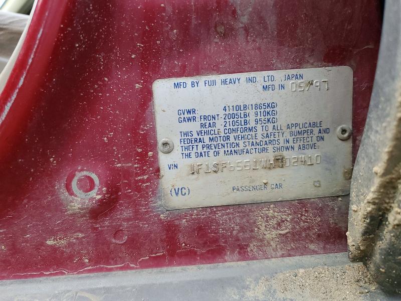 50340366 :رقم المزاد ، JF1SF6551WH702410 vin ، 1998 Subaru Forester مزاد بيع