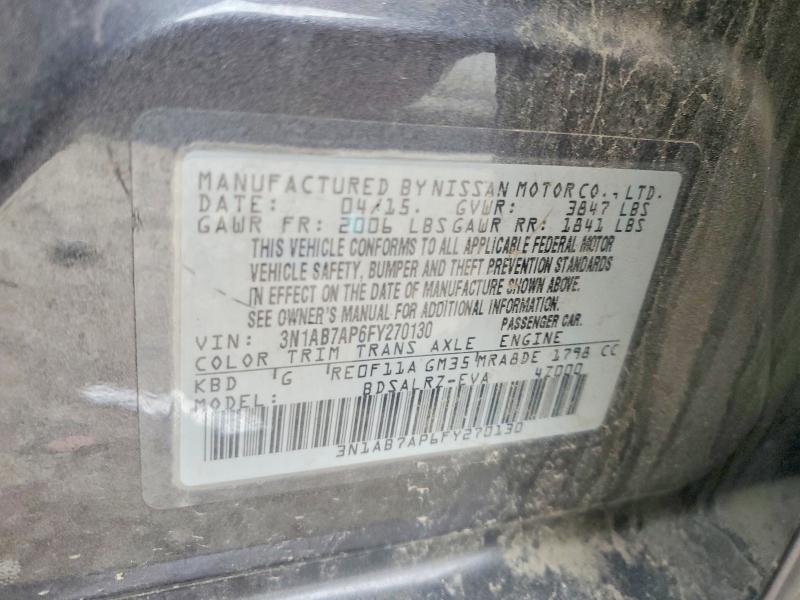 Aukcja sprzedaży 2015 Nissan Sentra, vin: 3N1AB7AP6FY270130, numer aukcji: 51351676