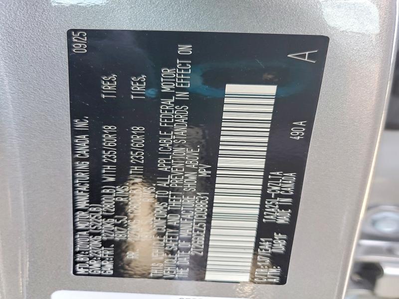 49495426 :رقم المزاد ، 2T2GGCEZ5TC098631 vin ، 2026 Lexus Nx مزاد بيع