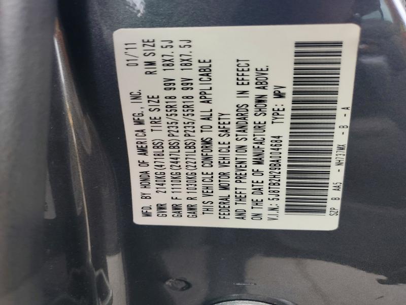 49457426 :رقم المزاد ، 5J8TB2H29BA004684 vin ، 2011 Acura Rdx مزاد بيع
