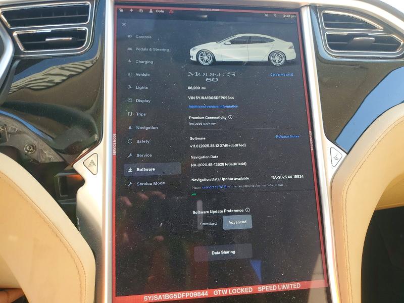 Продажа на аукционе авто 2013 Tesla Model S, vin: 5YJSA1BG5DFP09844, номер лота: 48701366