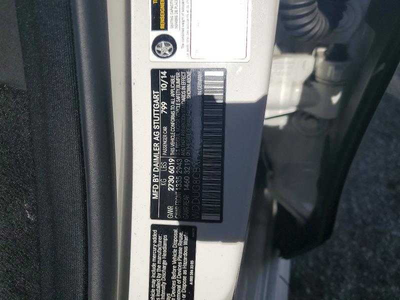 50674686 :رقم المزاد ، WDDUG8CBXFA134998 vin ، 2015 Mercedes-benz S مزاد بيع