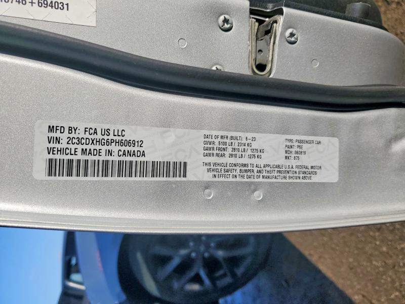 Продажа на аукционе авто 2023 Dodge Charger, vin: 2C3CDXHG6PH606912, номер лота: 48354616