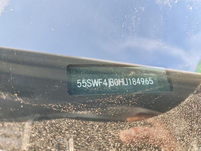 49081166 :رقم المزاد ، 55SWF4JB0HU184965 vin ، 2017 Mercedes-benz C مزاد بيع