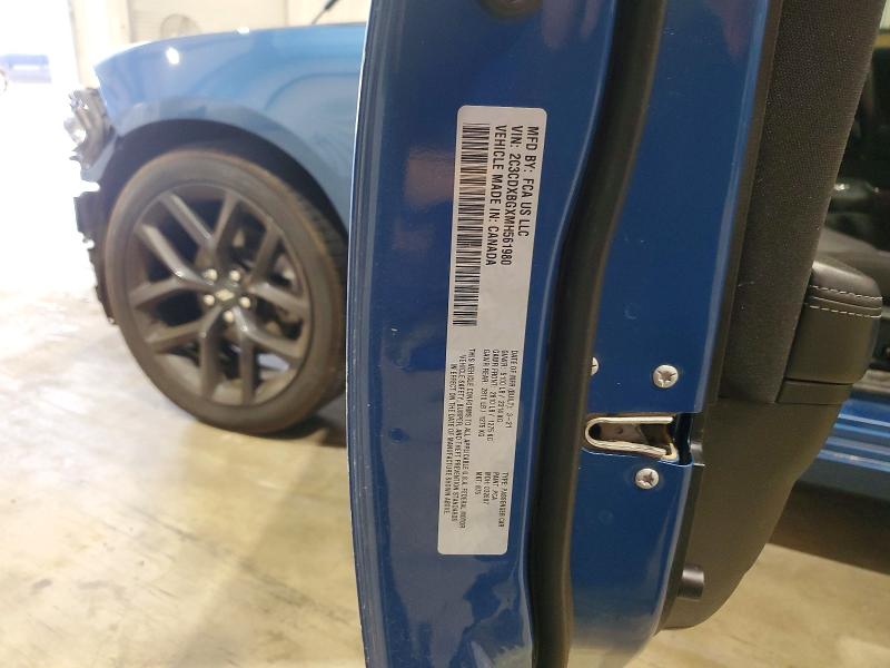 2021 Dodge Charger მანქანა იყიდება აუქციონზე, vin: 2C3CDXBGXMH561980, აუქციონის ნომერი: 50327036