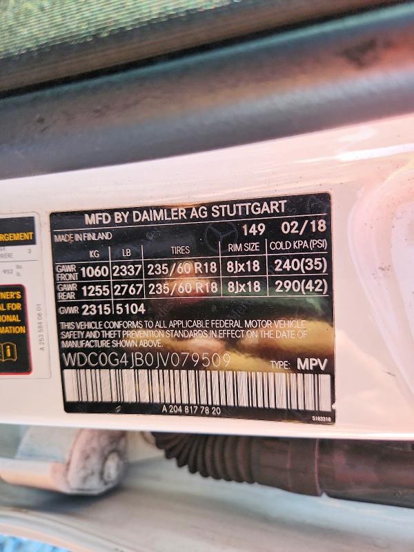 Aukcja sprzedaży 2018 Mercedes-benz Glc, vin: WDC0G4JB0JV079509, numer aukcji: 48490866