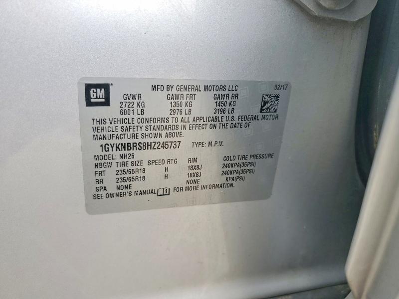 Продаж на аукціоні авто 2017 Cadillac Xt5, vin: 1GYKNBRS8HZ245737, номер лоту: 49341256