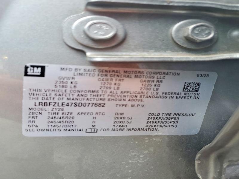 Aukcja sprzedaży 2025 Buick Envision, vin: LRBFZLE47SD077682, numer aukcji: 51184776