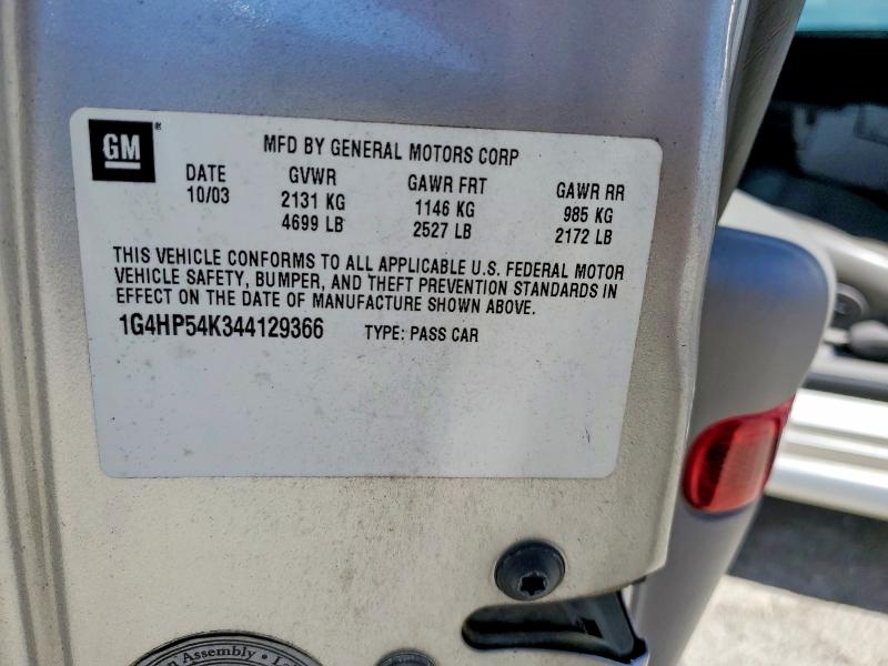 Продажа на аукционе авто 2004 Buick Lesabre, vin: 1G4HP54K344129366, номер лота: 49651056