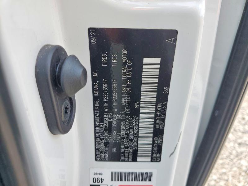 Aukcja sprzedaży 2022 Toyota Sienna, vin: 5TDKRKEC3NS076362, numer aukcji: 49584666