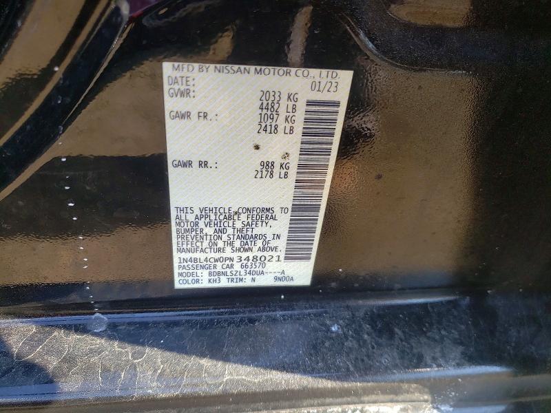 Aukcja sprzedaży 2023 Nissan Altima, vin: 1N4BL4CW0PN348021, numer aukcji: 48762466