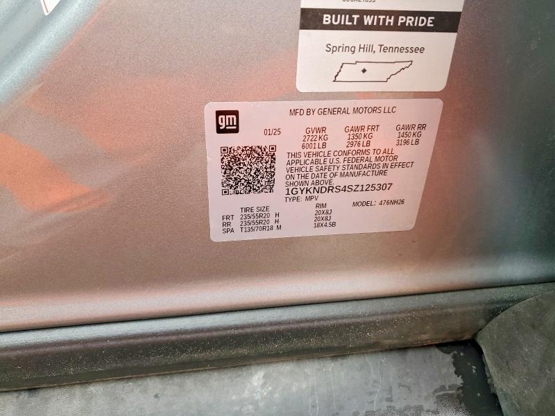 Продаж на аукціоні авто 2025 Cadillac Xt5, vin: 1GYKNDRS4SZ125307, номер лоту: 48308386