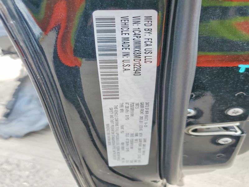 52070476 :رقم المزاد ، 1C4PJMMX8MD122940 vin ، 2021 Jeep Cherokee مزاد بيع