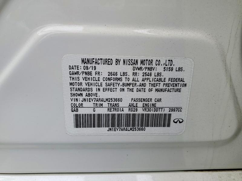 Продаж на аукціоні авто 2020 Infiniti Q50, vin: JN1EV7AR4LM253660, номер лоту: 49859976