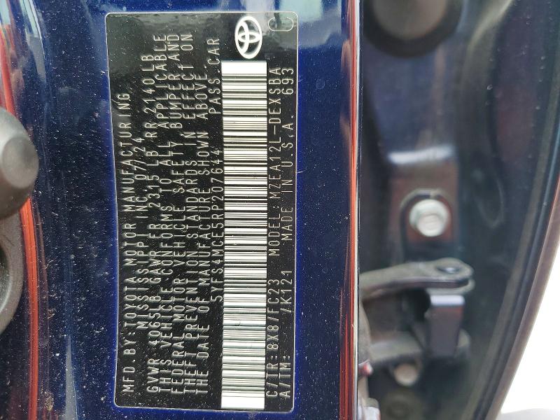 Aukcja sprzedaży 2024 Toyota Corolla, vin: 5YFS4MCE5RP207644, numer aukcji: 50492306