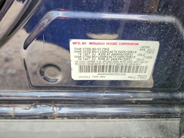 49504246 :رقم المزاد ، JA4AD3A38EZ001235 vin ، 2014 Mitsubishi Outlander مزاد بيع