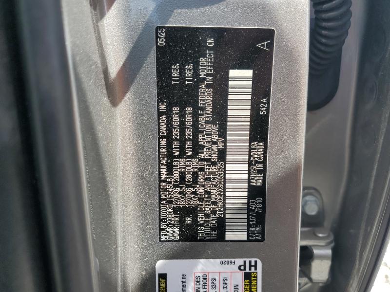 50051506 :رقم المزاد ، 2T2HKCEZXSC053525 vin ، 2025 Lexus Nx 350h مزاد بيع