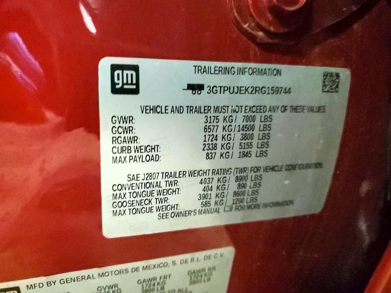 Продажа на аукционе авто 2024 Gmc Sierra, vin: 3GTPUJEK2RG159744, номер лота: 48148206