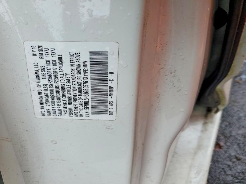 Продаж на аукціоні авто 2016 Honda Odyssey, vin: 5FNRL5H68GB057613, номер лоту: 50364946